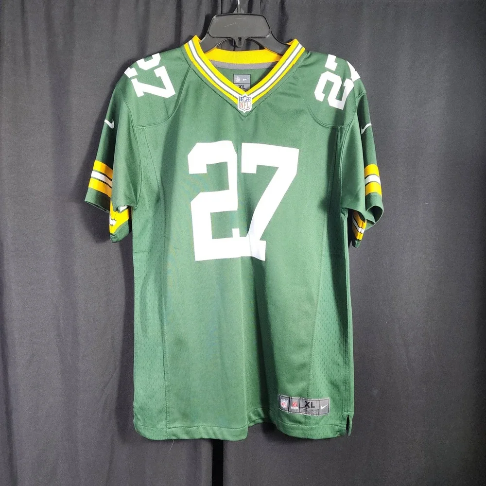 Kids Green Nike NFL Green Bay Packers‎ #27 Lacy Jersey Youth XL